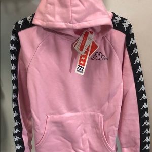 NWT KAPPA Kids jacket coat pullover hoodie pink